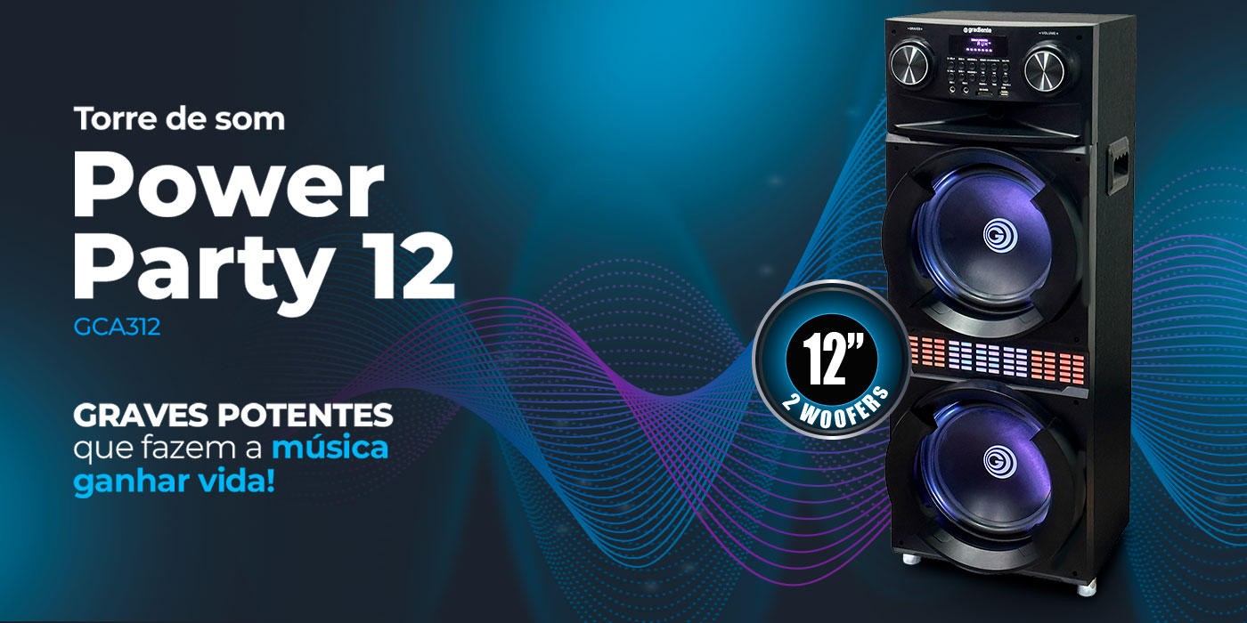 Leia mais sobre o artigo Power Party 12: Lançamento exclusivo da Gradiente entrega experiência completa com o melhor da tecnologia de som